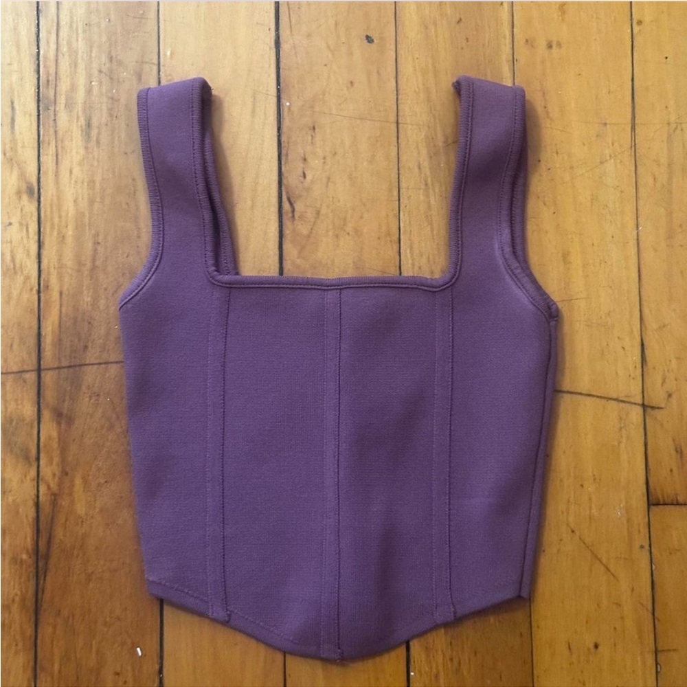 Zara purple corset top size small